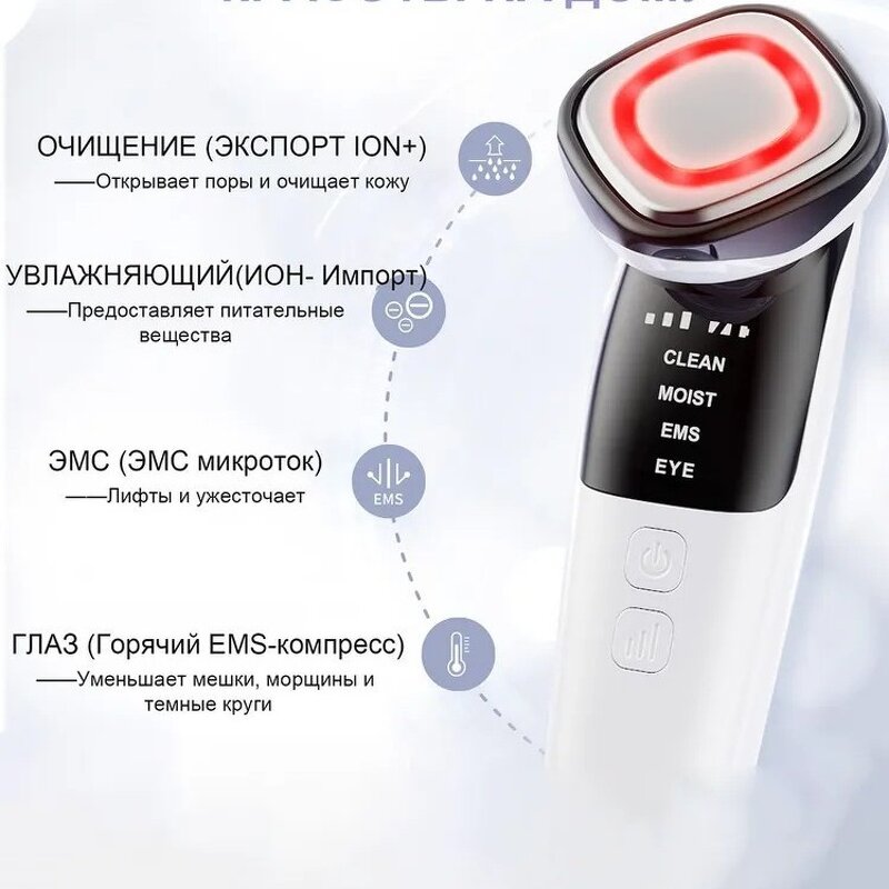 Face Massager Manufacturer - 2025 New Moist Facial Cold Hot LED Photon Skin Care Anti-Aging Essence Infusion