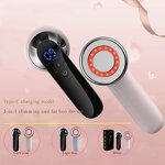 Slimming Device Manufacturer - Home Use EMS Heat Red Light 3 in 1 Handheld Electric Fat Burning Body Sculpting