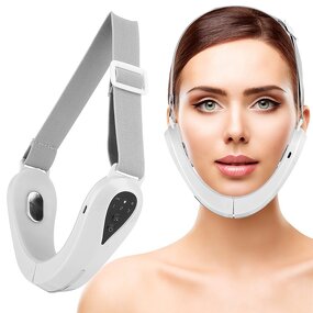 Face Slimming Device Manufacturer - Smart EMS Microcurrent Neck Lifting Firming V Face LED Red Blue Light