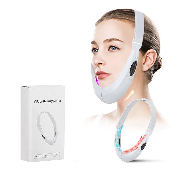 Face Lifting Device Manufacturer - OEM LED Light Therapy Face Slimming V Line Vibration Micro Current