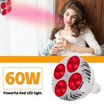 Red Light Therapy Lamp Manufacturer - Powerful E27/E26 LED 60W 660nm 850nm Aluminum Body for Skin Care Pain Relief