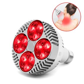 Red Light Therapy Lamp Manufacturer - Powerful E27/E26 LED 60W 660nm 850nm Aluminum Body for Skin Care Pain Relief