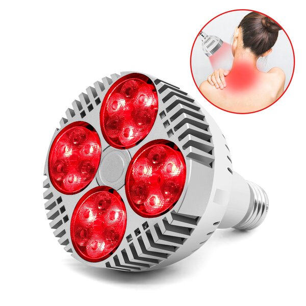 Red Light Therapy Lamp Manufacturer - Powerful E27/E26 LED 60W 660nm 850nm Aluminum Body for Skin Care Pain Relief