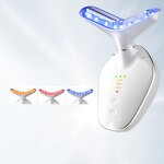 Beauty Device Manufacturer - OEM ODM 3 Color LED Light Face Tighten EMS Neck Firming Prevent Double Chin