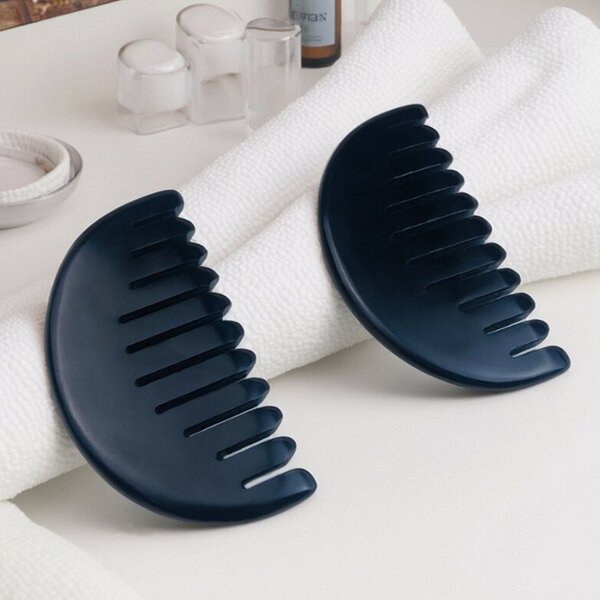 Jade Scalp Massage Comb - Custom Natural Bian Stone Head Hair Growth Tool