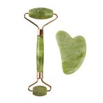 Double Head Jade Roller Set - Gua Sha Face Body Slimming Wrinkle Reducing Tool