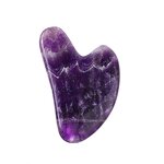 Agate Gua Sha Roller - Facial Scraping Bian Stone Amethyst Massage Tool