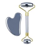 Terahertz Gua Sha Tool - Custom Logo Heart-Shaped Energy Stone Face Body Massager