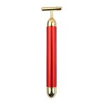 Gold Facial Massager Wand - Private Label Electric Lip Eye Lifting Vibrating Tool