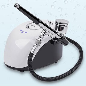 Rechargeable Airbrush Kit - Gravity Feed for Cake Beauty Portable Compressor