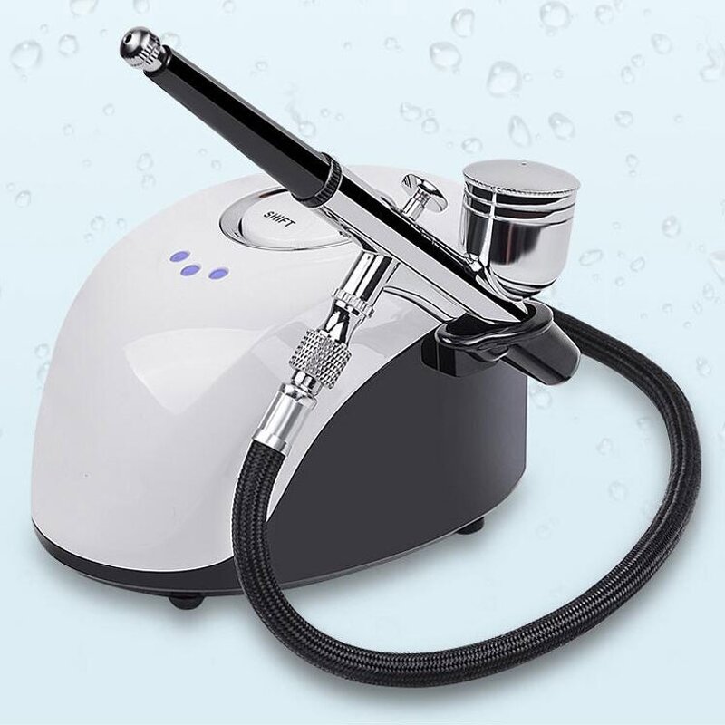 Rechargeable Airbrush Kit - Gravity Feed for Cake Beauty Portable Compressor