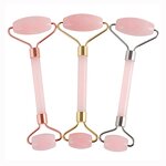 Rose Quartz Jade Roller - Amazon Hot Anti-Aging Cold Pink Stone Facial Massager