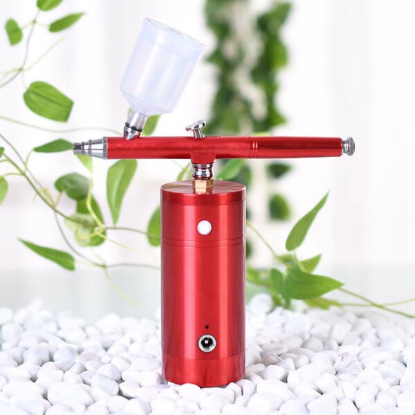 White Skin Care Airbrush - Portable Press Button Control 1kg Aerografo Gun