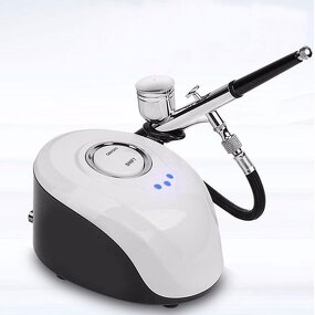Cordless Oxygen Airbrush - 32 PSI Lightweight Facial Makeup Compressor Kit