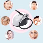 Rechargeable Airbrush Kit - Gravity Feed for Cake Beauty Portable Compressor