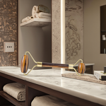 Tiger Eye Facial Roller - Natural Stone Double Head Face Eyes Body Slimming Tool