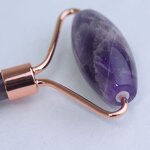 Amethyst Facial Roller - Purple Crystal Gemstone Face Gua Sha Massage Tool