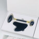 Obsidian Jade Roller - Natural Anti-Aging Face Body Eye Neck Head Massage Tool