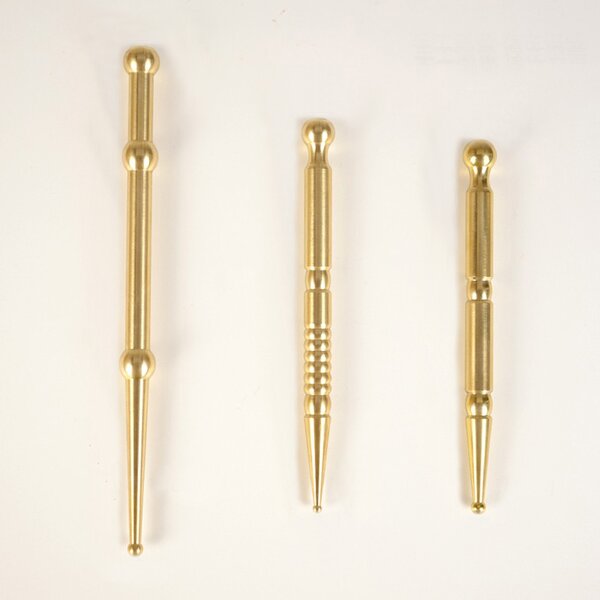 Jade Acupressure Wand - Rose Quartz Eye Beauty Point Massage Pen Tool