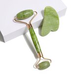 Natural Jade Gua Sha Stone - Premium Anti-Aging Body Facial Scraping Massage Tool