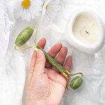 Facial Roller Manufacturer - Hot Beautiful Skin Care Tools Variety Green Natural Face Neck Lifting Natural Stone