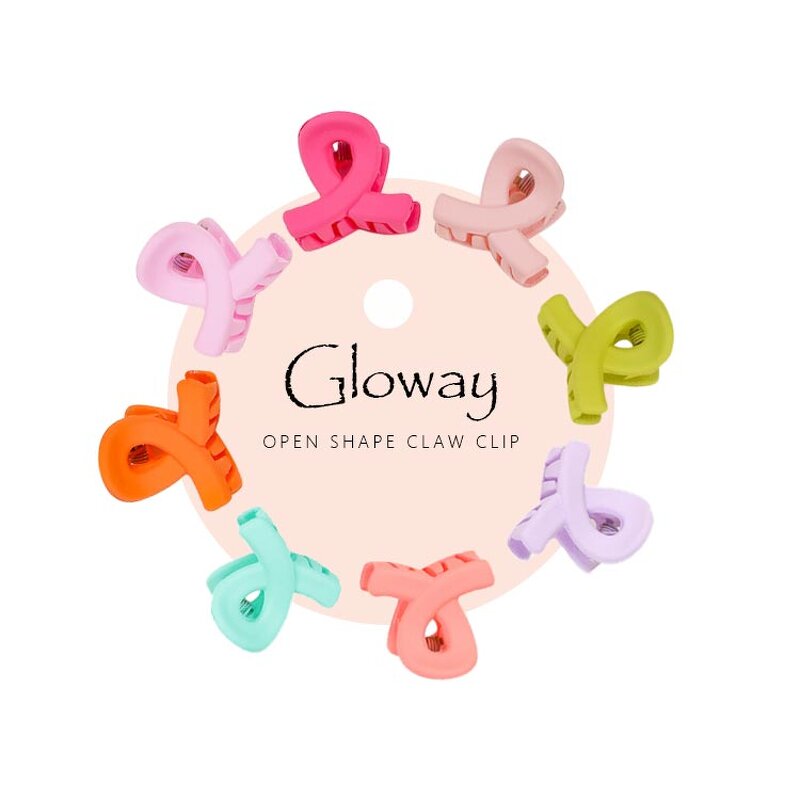 Hair Clips Manufacturer - Wholesale Fashion Cute Mini Solid Color Frosted Candy Plastic Claw