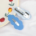 Hair Clips Manufacturer - Wholesale Cute Cloud Shaped Colorful Metal Snap Candy for Kids Teens