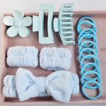 Hair Accessories Set Manufacturer - Hot Elastic Hair Tie Claw Clips Bowknot Headband Spa Gift for Women