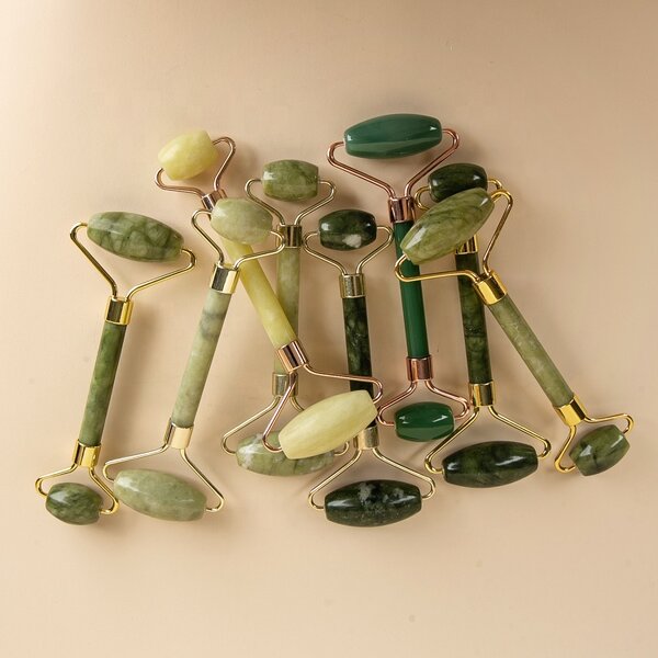 Facial Roller Manufacturer - Skin Care Tools Sales Variety Green Natural Face Neck Lifting Natural Stone