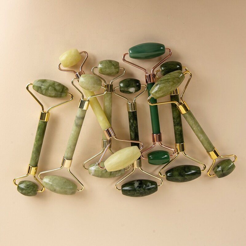 Facial Roller Manufacturer - Skin Care Tools Sales Variety Green Natural Face Neck Lifting Natural Stone