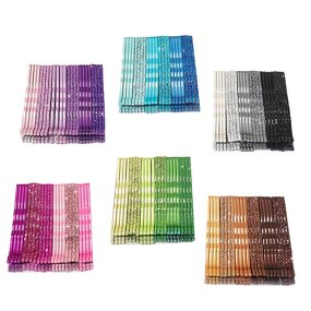Hairpins Set Manufacturer - Hot Colorful 24Pcs Bling Metallic Barrettes Shiny Metal Bobby Pins