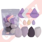 Makeup Sponge Manufacturer - 11Pcs Latex-Free Multi-Colored Foundation Mixing Beauty Loose Powder Puffs Mini