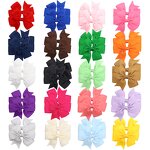 Hair Bows Clips Manufacturer - Mini 3Inch Bowknot Multi Color Ribbon for Toddler Girls Kids