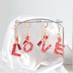 Keychain Manufacturer - Creative Party Gifts Personalized Aesthetic Tassels Resin Initial Letter Charm