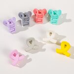 Hair Clips Manufacturer - Wholesale Fashion Cute Mini Solid Color Frosted Candy Plastic Claw