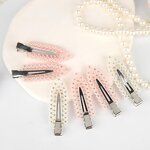 Hair Clips Manufacturer - Silver Gold Black Diamond Metal Pin Rhinestone Creaseless for Women Girls