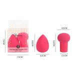 Powder Puff Set Manufacturer - New Beauty Tool Wet Dry Dual-Use 2Pcs Mushroom and Makeup Sponge
