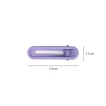 Hair Clips Manufacturer - Custom Cute Rainbow Color Duckbill No Bend Metal Matte for Girls