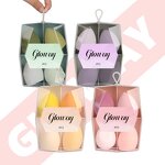 Makeup Sponge Manufacturer - Custom Logo Multi-Colored Professional Wet Dry Use 4Pcs with Storage Box
