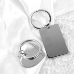 Keychain Manufacturer - Custom Logo Promotional Stainless Steel Dog Tag Blank Souvenir for Laser Engraving