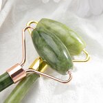 Facial Roller Manufacturer - Beauty Product Tools Self-Care Gift Custom LOGO Ridged Green Jade Massager