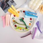 Hair Clips Manufacturer - Non-Slip 3Pcs Gradient Color Plastic Matte Duckbill for Styling Sectioning