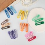 Hair Clips Manufacturer - Custom Cute Rainbow Color Duckbill No Bend Metal Matte for Girls