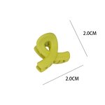 Hair Clips Manufacturer - Wholesale Fashion Cute Mini Solid Color Frosted Candy Plastic Claw