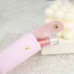 Keychain Mirror Manufacturer - High Quality Portable PU Leather Heart Small Lipstick Holder for Women