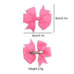 Hair Bows Clips Manufacturer - Mini 3Inch Bowknot Multi Color Ribbon for Toddler Girls Kids