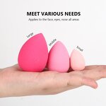 Makeup Sponge Set Manufacturer - Facial Tools Multicolor Professional 3pcs Size Blending Sponge Applicator