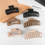 Hair Clips Manufacturer - Hot 6Pcs Big Matte Banana Strong Hold Jaw Large Claw with Custom Package