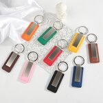 Keychain Manufacturer - Promotional Gifts Custom Logo Blank Leather Car Metal Key Fob Stocks