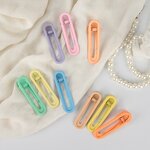 Hair Clips Manufacturer - Custom Cute Rainbow Color Duckbill No Bend Metal Matte for Girls